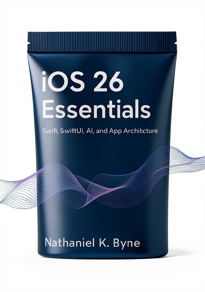 Installing Swift Programming Guide for iOS - Developer's Guide Series Book 2 on a wooden desk