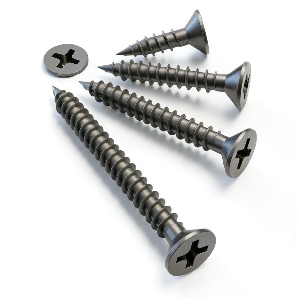 Black Wood Screw #10x3 100 Pcs Flat Head Self Tapping by Wensilon-3