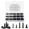 HanTof Self-Tapping Screws 750pcs Phillips Pan Head Carbon Steel Black-0