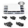HanTof Self-Tapping Screws 750pcs Phillips Pan Head Carbon Steel Black-6