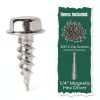 A M Gutter Guard 1/2" #8 410 Steel Zip Screws Self Piercing 100pcs-6