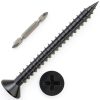 Black Wood Screw #10x3 100 Pcs Flat Head Self Tapping by Wensilon-0
