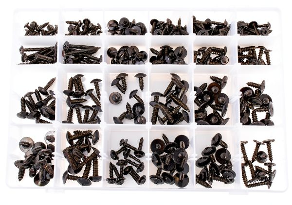 OAUTOO 270pcs Automotive Body Screw Phillips Head Self Tapping Screw Washer Head Screws Assortment Kit #8#10#12#14-3