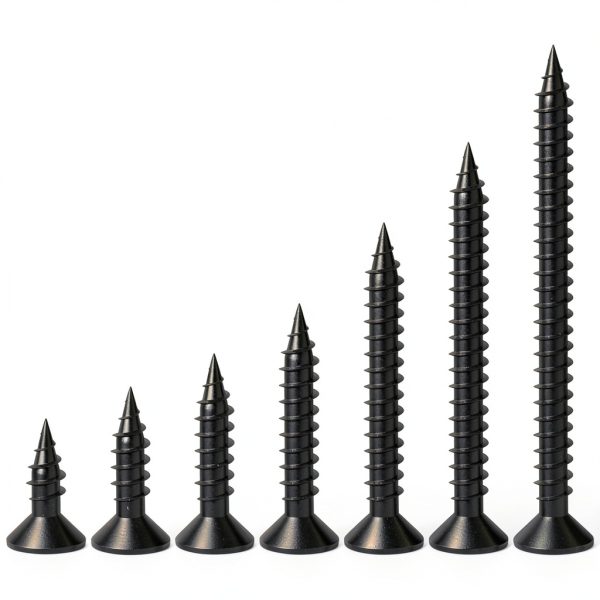 Black Wood Screw #10x3 100 Pcs Flat Head Self Tapping by Wensilon-1