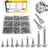 Mywish 410 Stainless Steel Self Tapping Screws 385pcs #8 #10 Hex Truss-2
