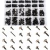 OAUTOO 270pcs Automotive Body Screw Phillips Head Self Tapping Screw Washer Head Screws Assortment Kit #8#10#12#14-0