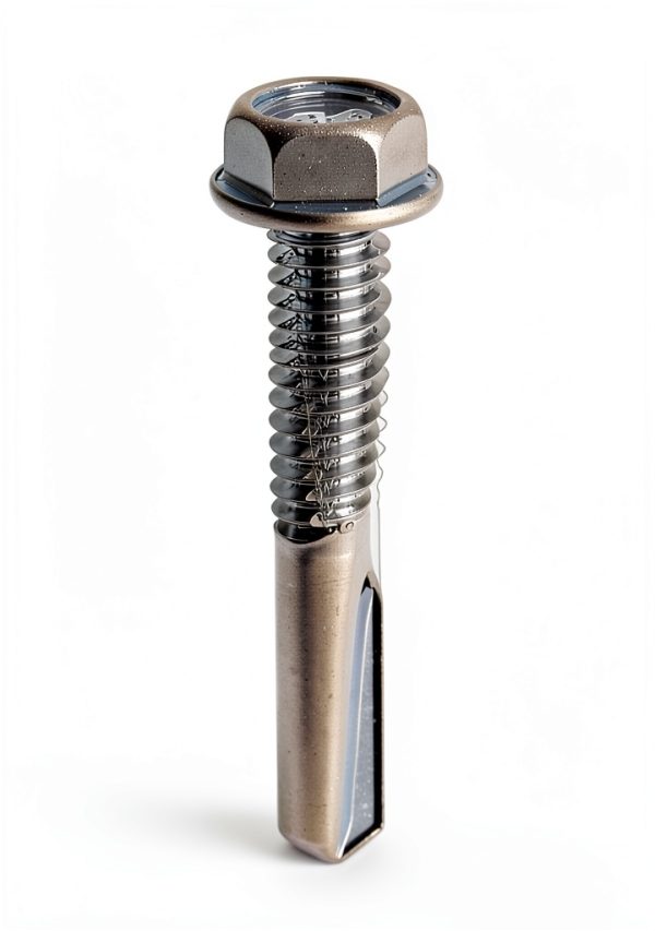 U-Turn 12-24 x 1-1/4" Tek 5 Hex Self-Drilling Screws - 50 Pack-0