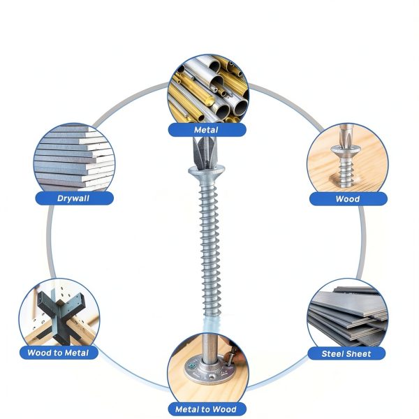Self Tapping Screws Besitu 430-piece 410 Stainless Steel #8 #10 Metal-4