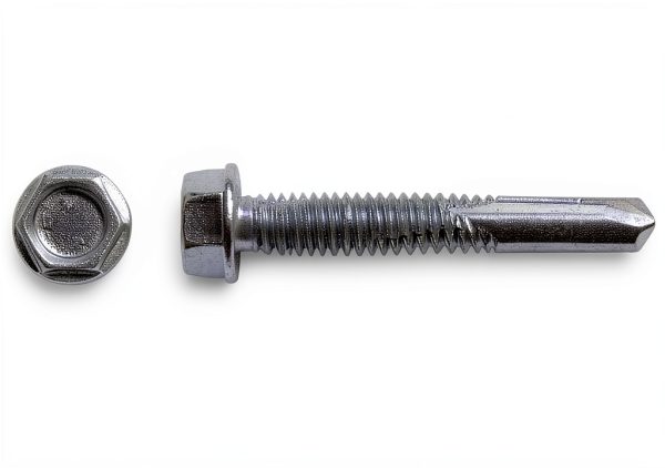 U-Turn 12-24 x 1-1/4" Tek 5 Hex Self-Drilling Screws - 50 Pack-1