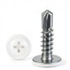 8 Self Tapping Screws kvohlum White Truss Head, 100 pcs-1