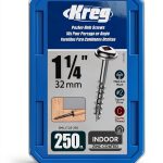 Kreg Pocket Screw 1-1/4 inch 8 Coarse Thread Maxi-Loc Zinc 250 Count-0