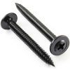 Wood Screws #8 x 1-1/2" Black Zinc Plated VGBUY Truss Head Steel-0