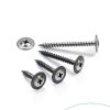 Wood Screws #8 x 1-1/2" Black Zinc Plated VGBUY Truss Head Steel-1