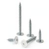 #8 x 1 Truss Head Screws kvohlum White Full Thread Phillips 120pcs-5