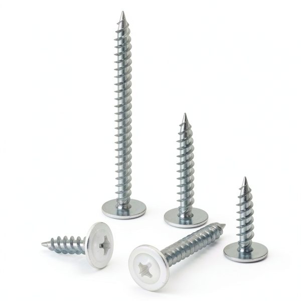 #8 x 1 Truss Head Screws kvohlum White Full Thread Phillips 120pcs-5