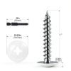 #8 x 1 Truss Head Screws kvohlum White Full Thread Phillips 120pcs-1